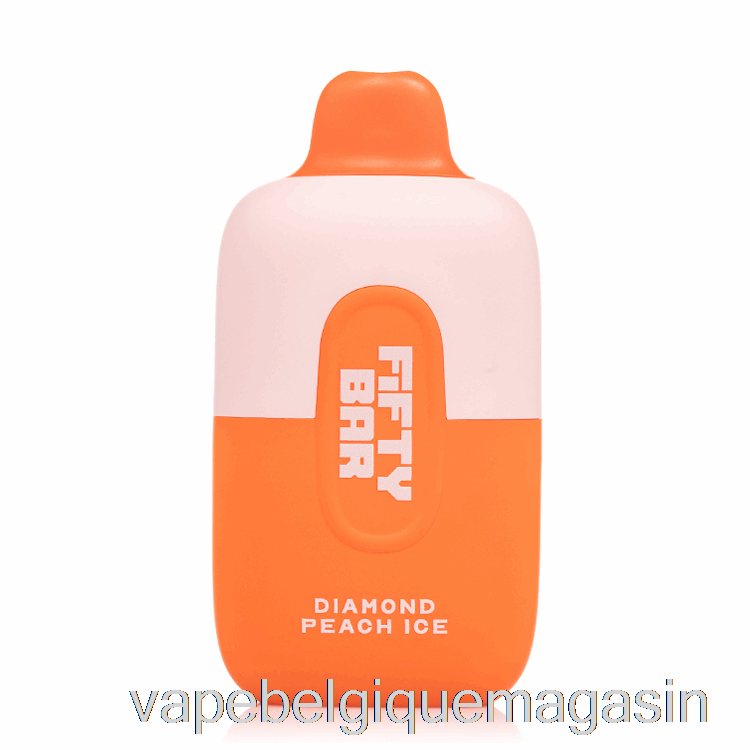Vape Jetable Cinquante Bar 6500 Diamant Pêche Glace Jetable
